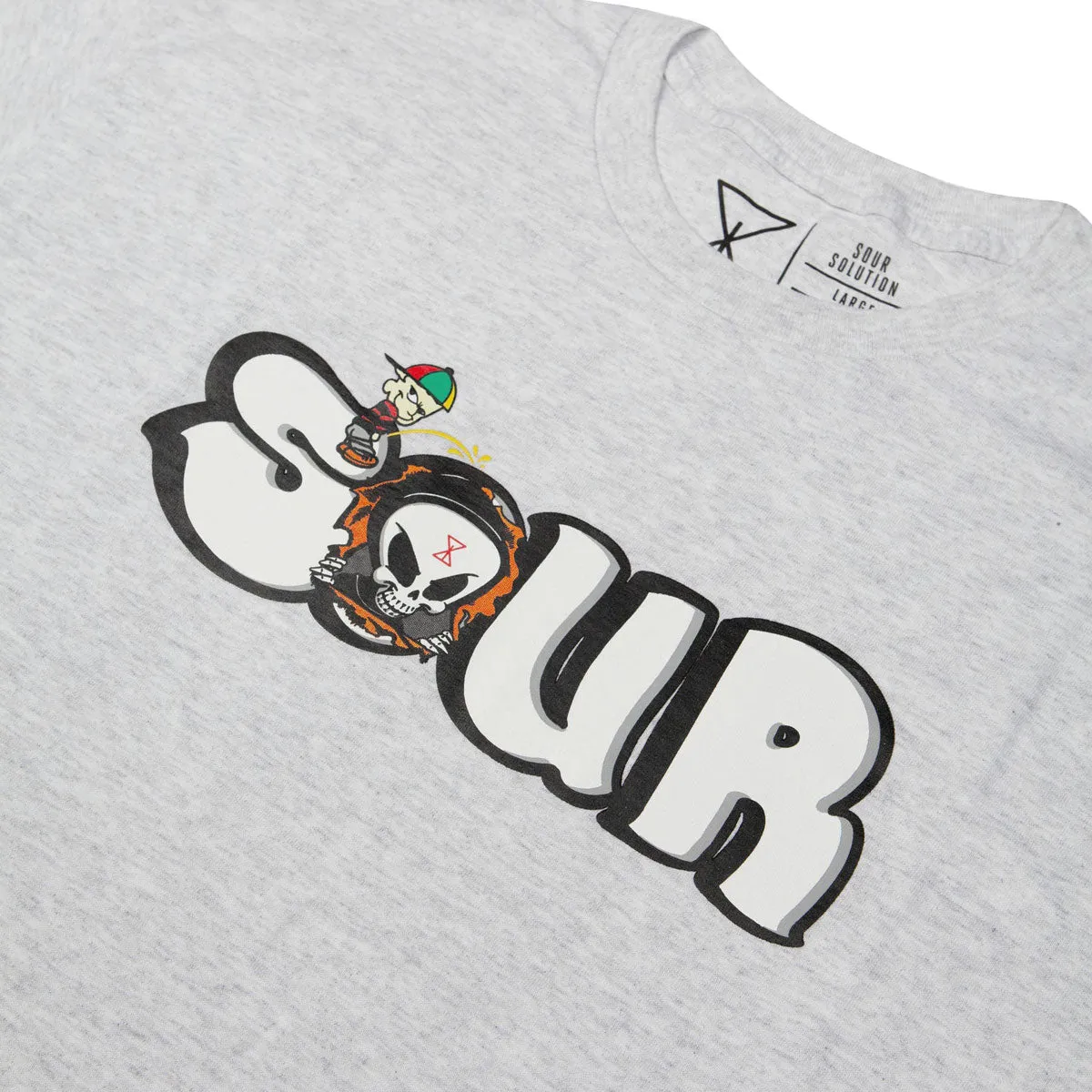Sour Solution Grant Piss T-Shirt - Grey sold by CCS product image thumbnail 2