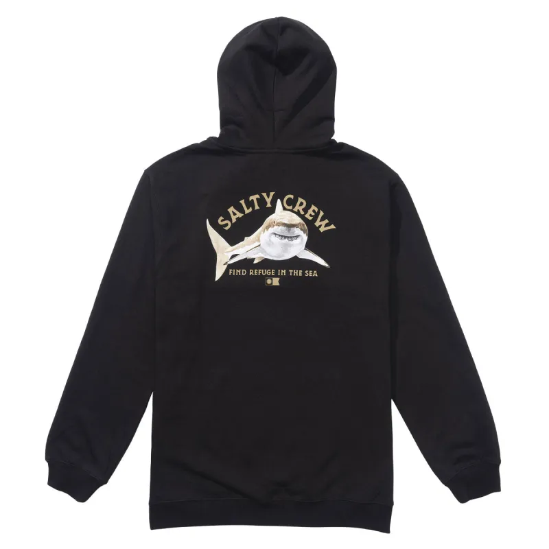 Salty Crew Lurking Fleece Hoodie - Black made by Salty Crew