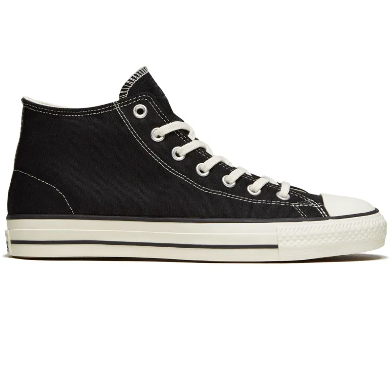Converse Chuck Taylor All Star Pro Mid Shoes - Black/Black/Egret sold by CCS