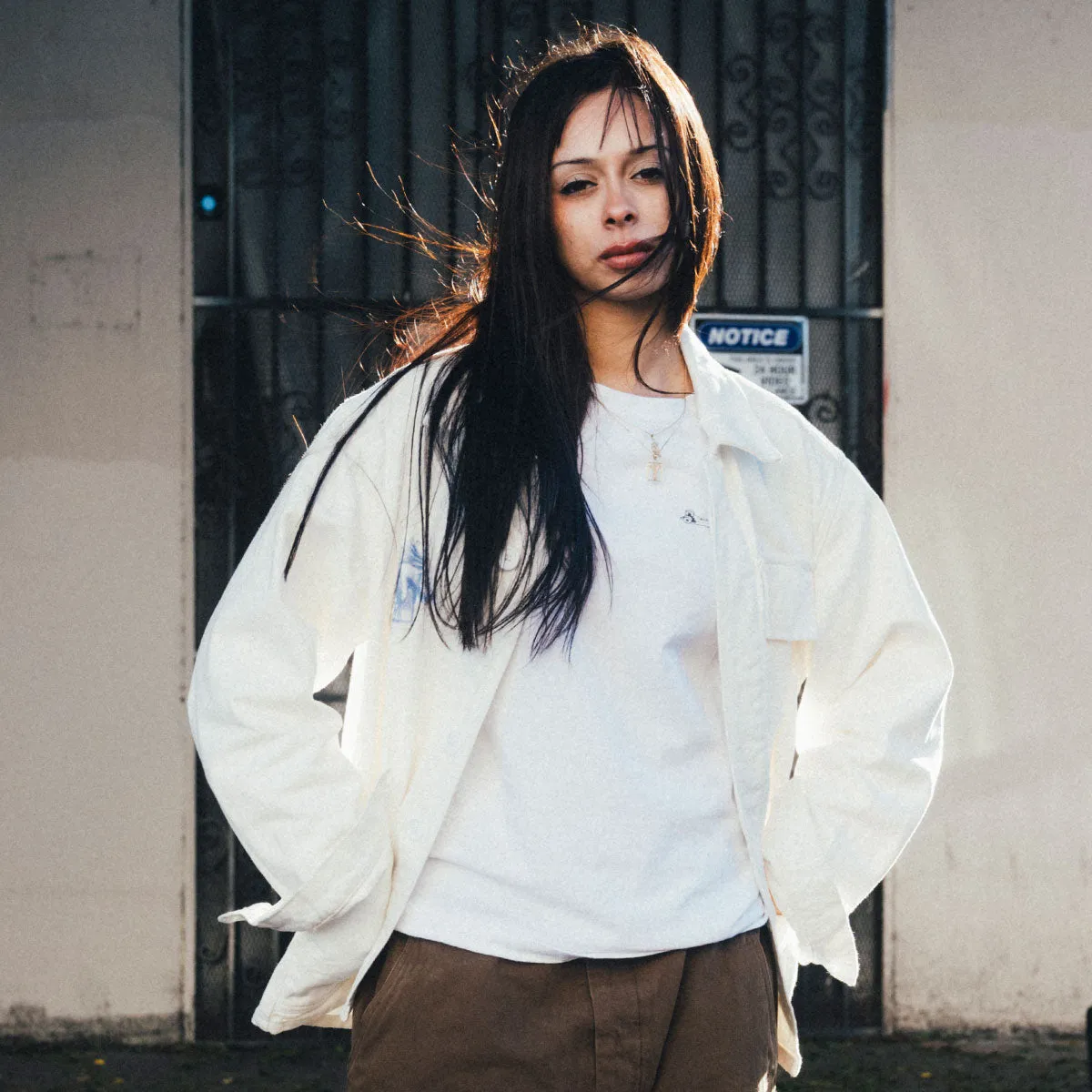 CCS Cathedral French Chore Coat - White sold by CCS product image thumbnail 4