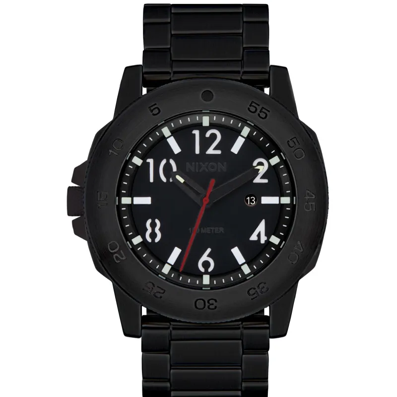 Nixon Smyth 44 Watch - Super Black/Black made by Nixon