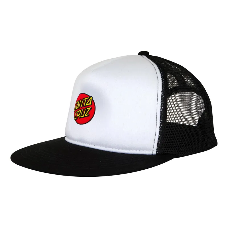 Santa Cruz Cruz Embroidered Trucker Hat - White/Black sold by CCS