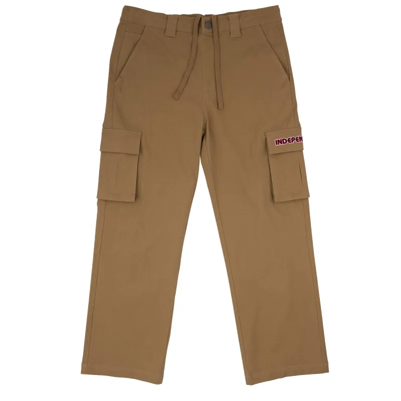 Independent Groundwork Cargo Pants - Dark Khaki sold by CCS