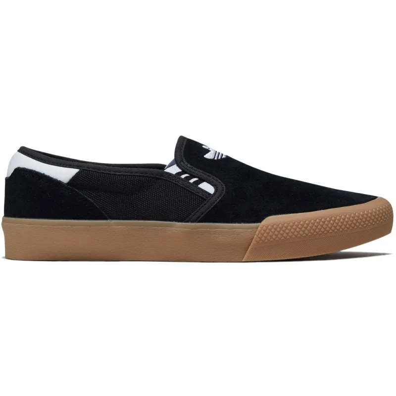 Adidas Shmoofoil Slip Shoes - Core Black/Ftwr White/Gum Four sold by CCS