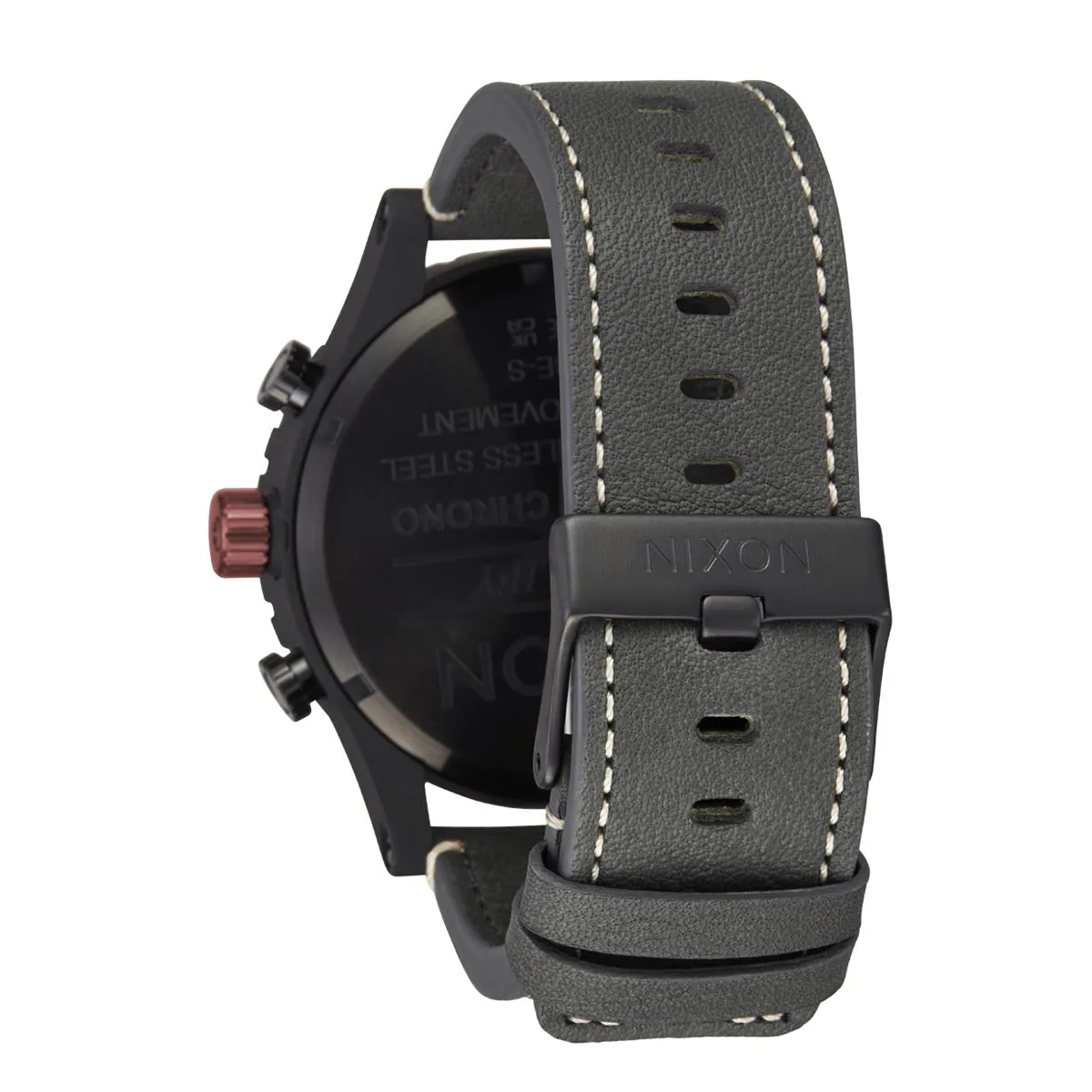 Nixon 51-30 Chrono Leather Watch - Black/Pumice/Charcoal sold by CCS product image thumbnail 3