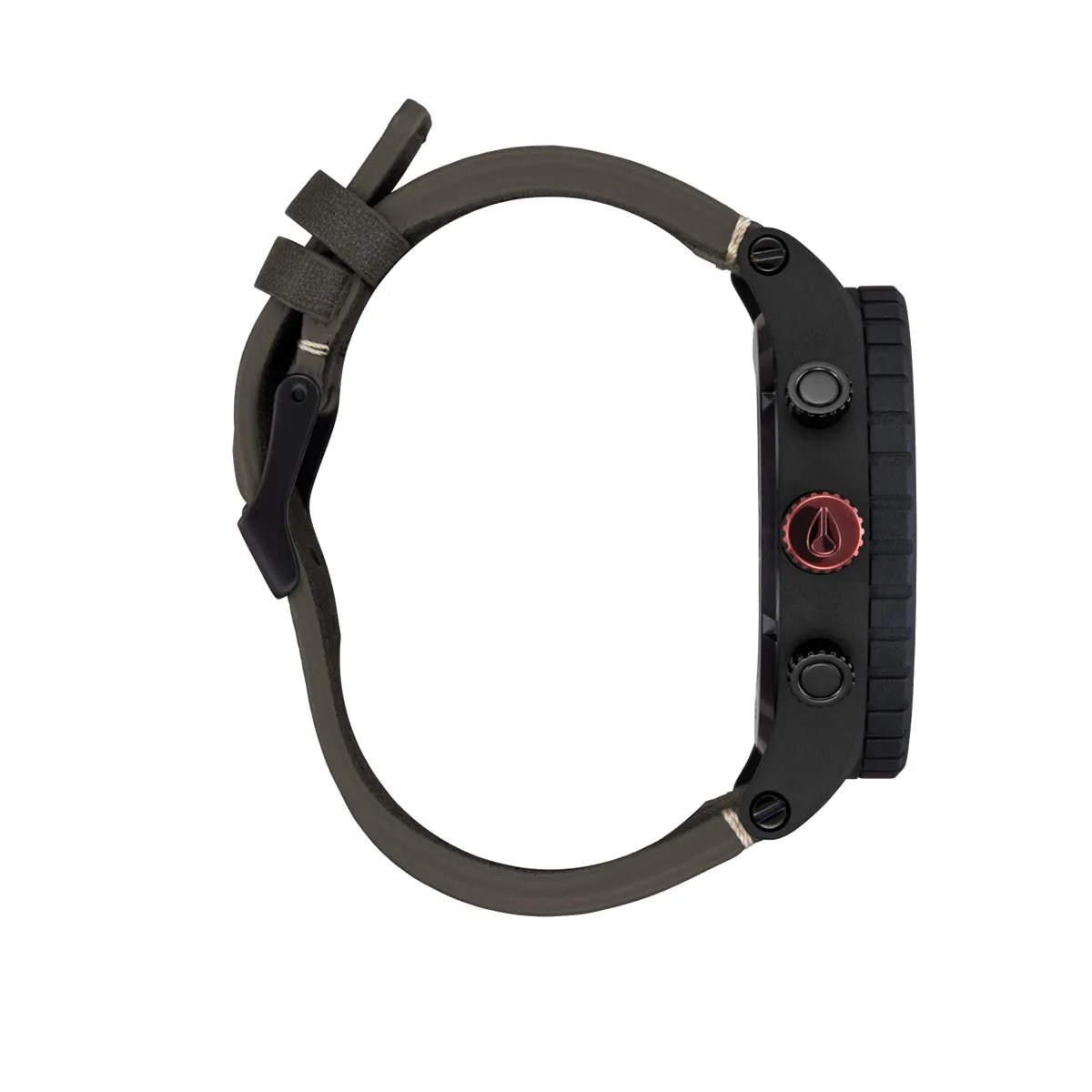 Nixon 51-30 Chrono Leather Watch - Black/Pumice/Charcoal sold by CCS product image thumbnail 2