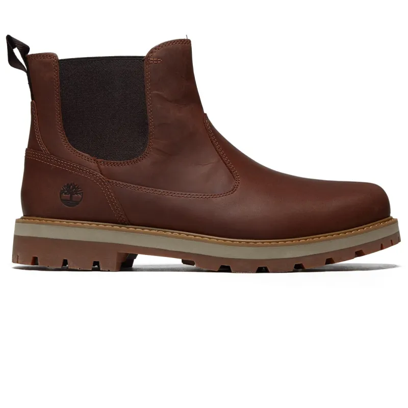 Timberland Britton Road Mid Chelsea Boots - Rust Full Grain sold by CCS