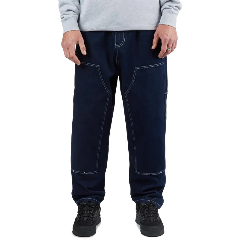 CCS 4x4 Reinforced Baggy Taper Denim Jeans - Overdyed Navy sold by CCS