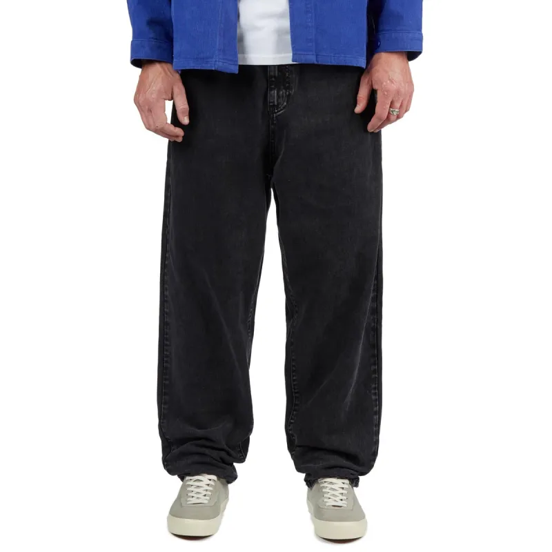 CCS Baggy Taper Denim Jeans - Acid Black sold by CCS