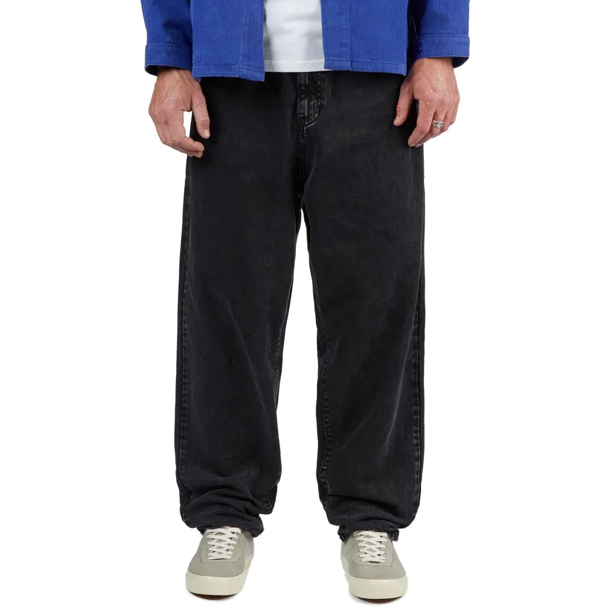 CCS Baggy Taper Denim Jeans - Acid Black sold by CCS