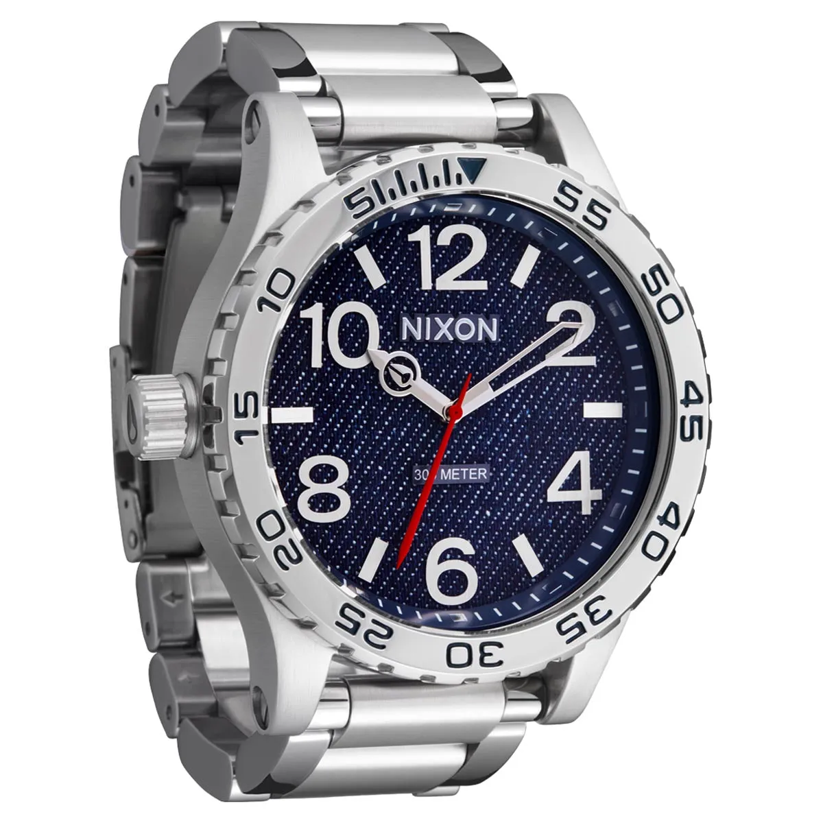 Nixon 51-30 Chrono Watch - Silver/Denim sold by CCS product image thumbnail 3