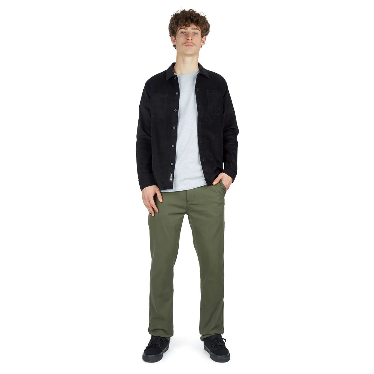 CCS Slim Stretch Chino Pants - Olive sold by CCS product image thumbnail 3