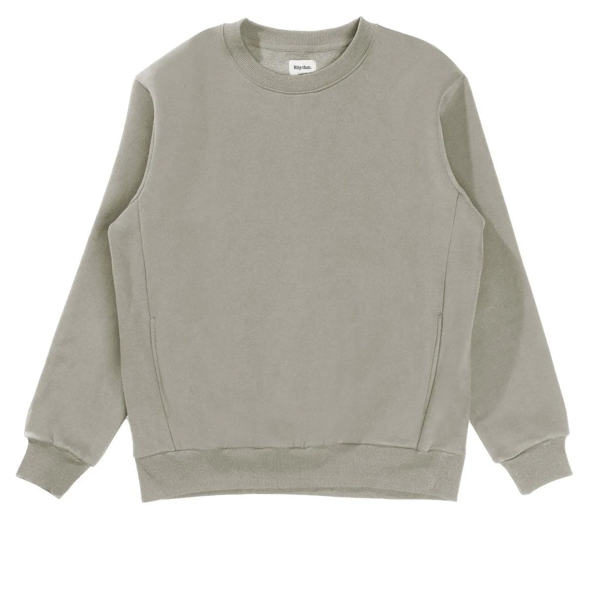 Rhythm Classic Fleece Crew Sweatshirt - Stone sold by CCS