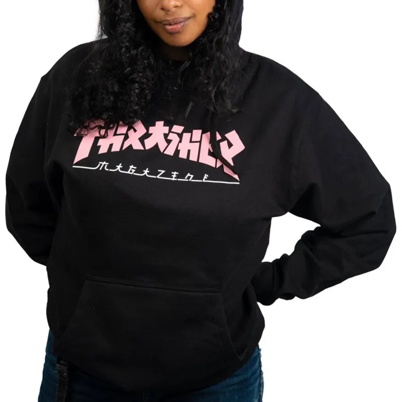 Thrasher Womens Godzilla Hoodie - Black/Pink sold by CCS