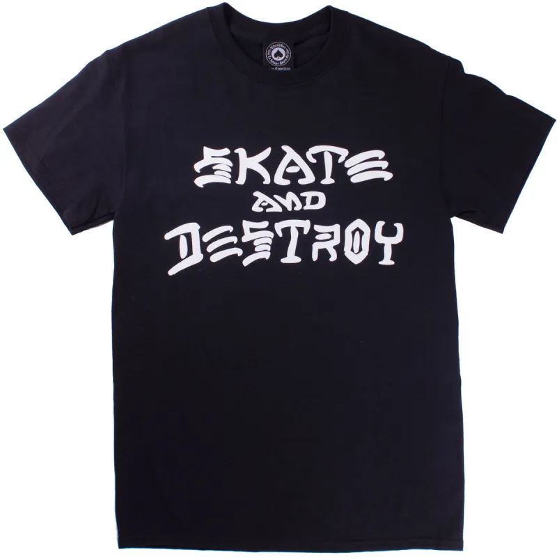 Thrasher Skate And Destroy T-Shirt - Black sold by CCS