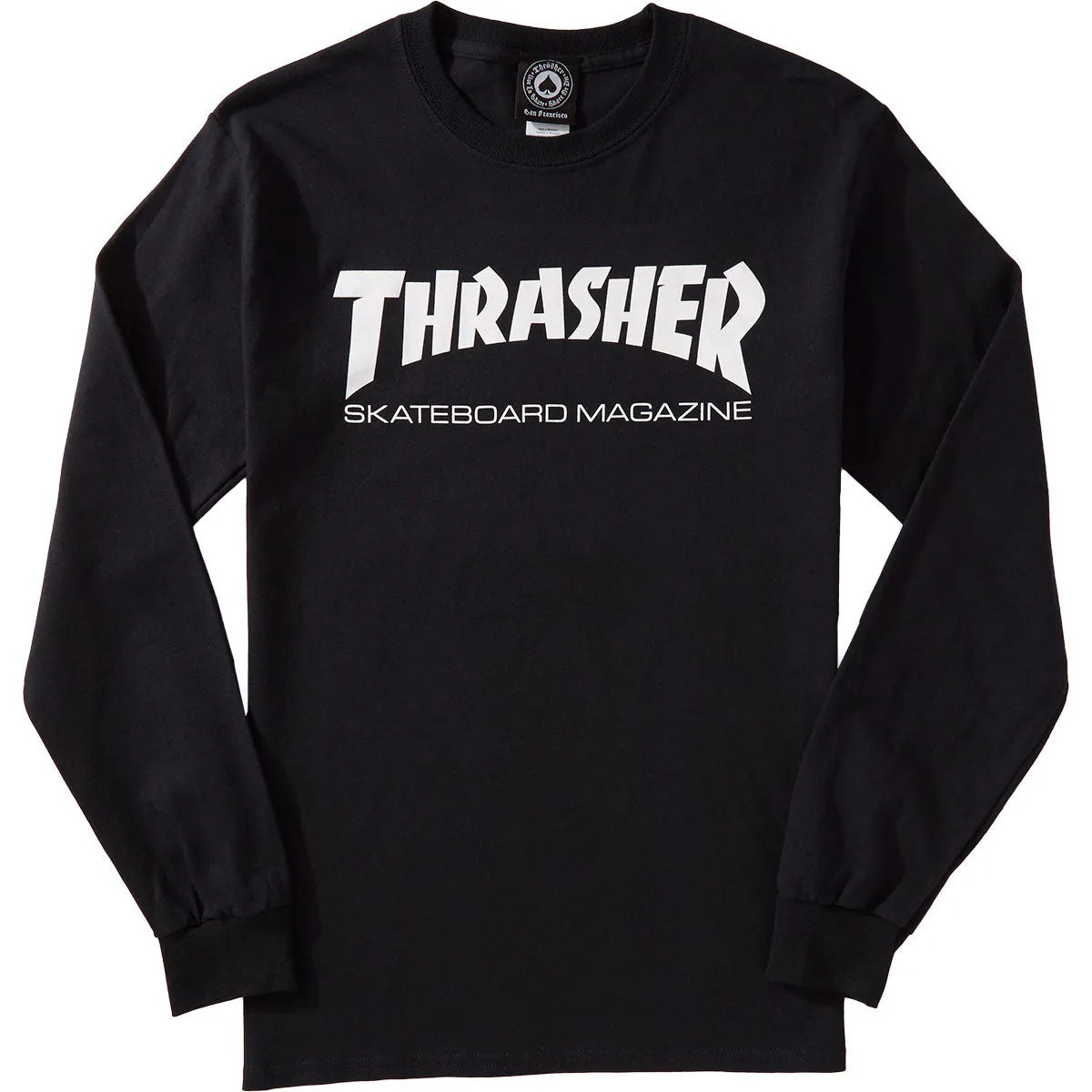 Thrasher Skate Mag Long Sleeve T-Shirt - Black sold by CCS