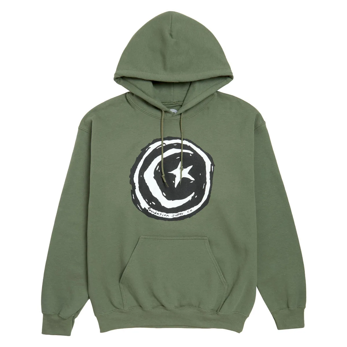 Foundation Star And Moon Hoodie - Army sold by CCS