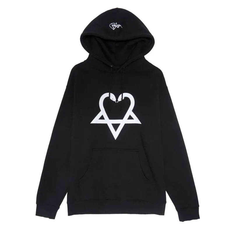Zero x Bam Heart Big Hoodie - Black sold by CCS