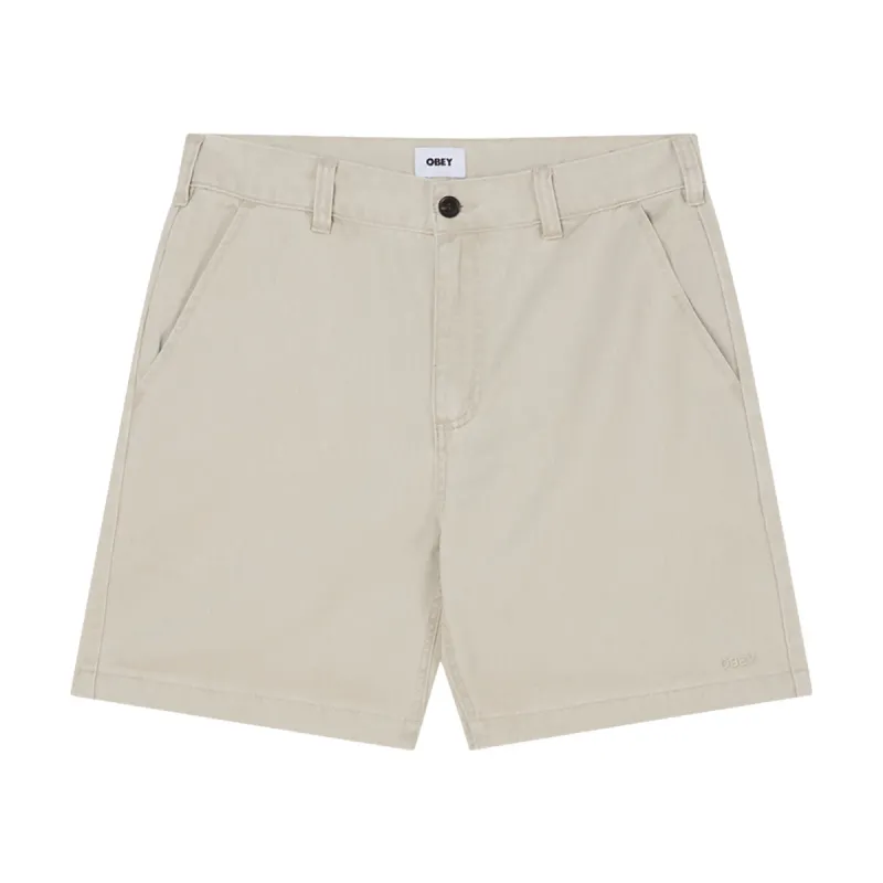 Obey Daily Shorts - Silver Grey sold by CCS