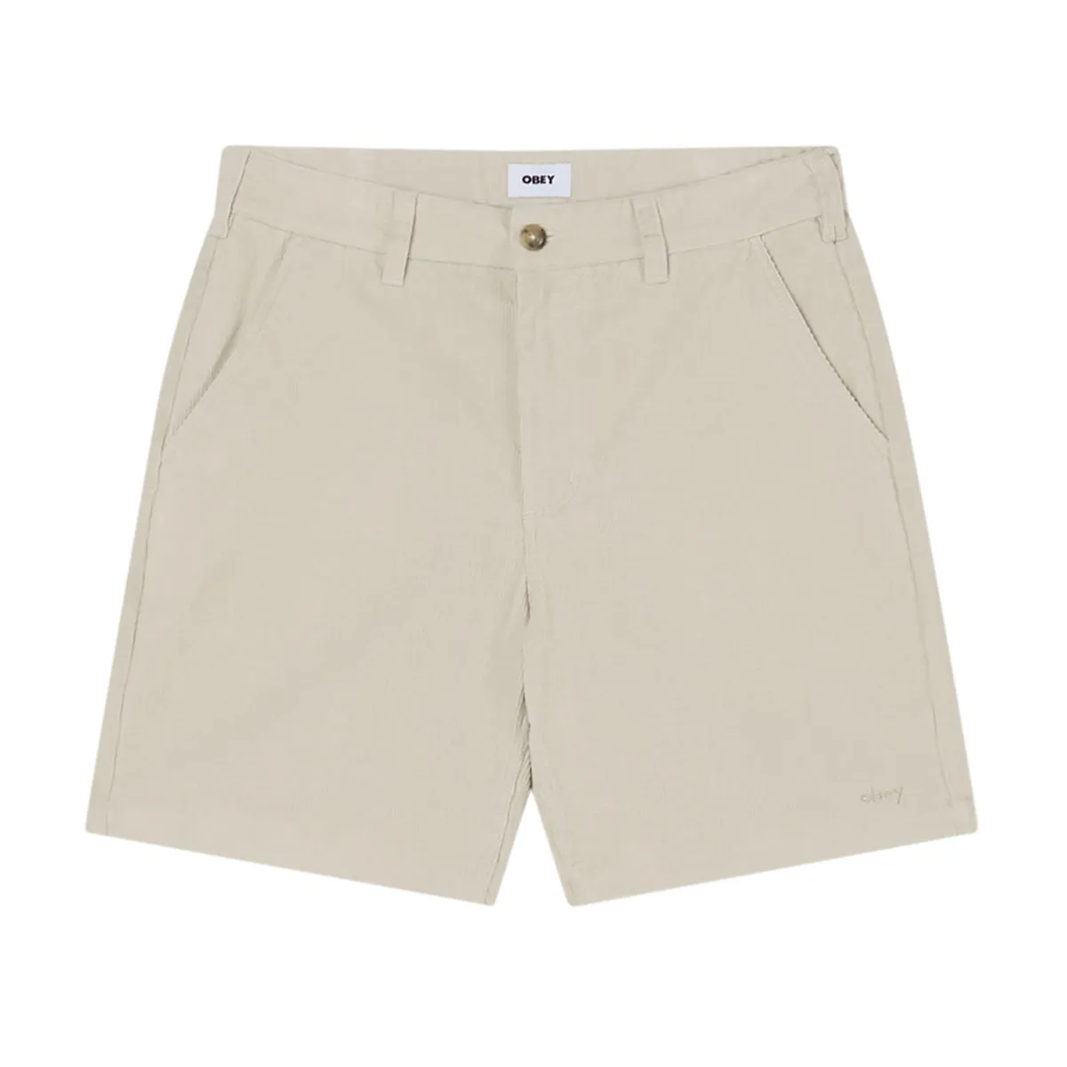 Obey Daily Cord Shorts - Silver Grey sold by CCS
