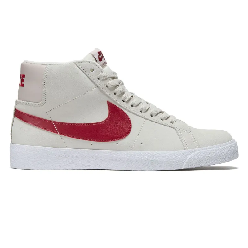 Nike SB Zoom Blazer Mid Shoes - Pale Ivory/Noble Red/Silt Red/White made by Nike