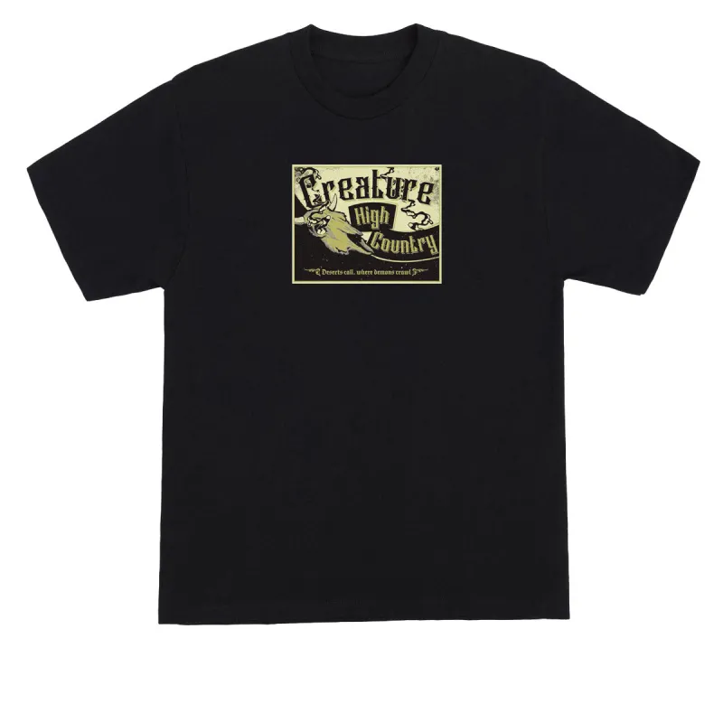 Creature High Country T-Shirt - Black made by CCS
