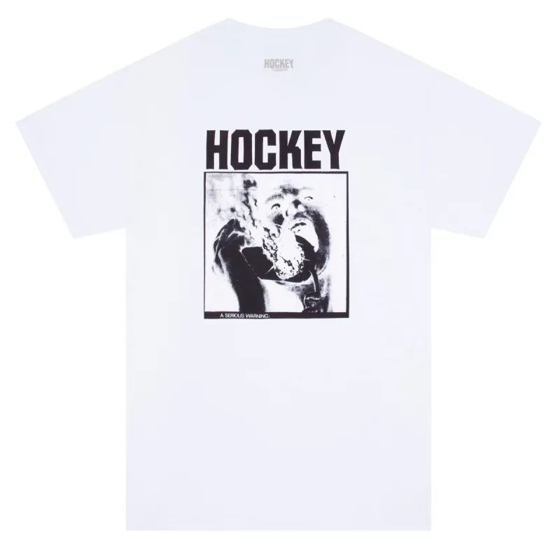 Hockey Serious Warning T-Shirt - White made by CCS