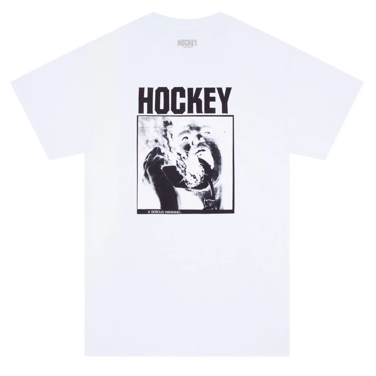 Hockey Serious Warning T-Shirt - White sold by CCS