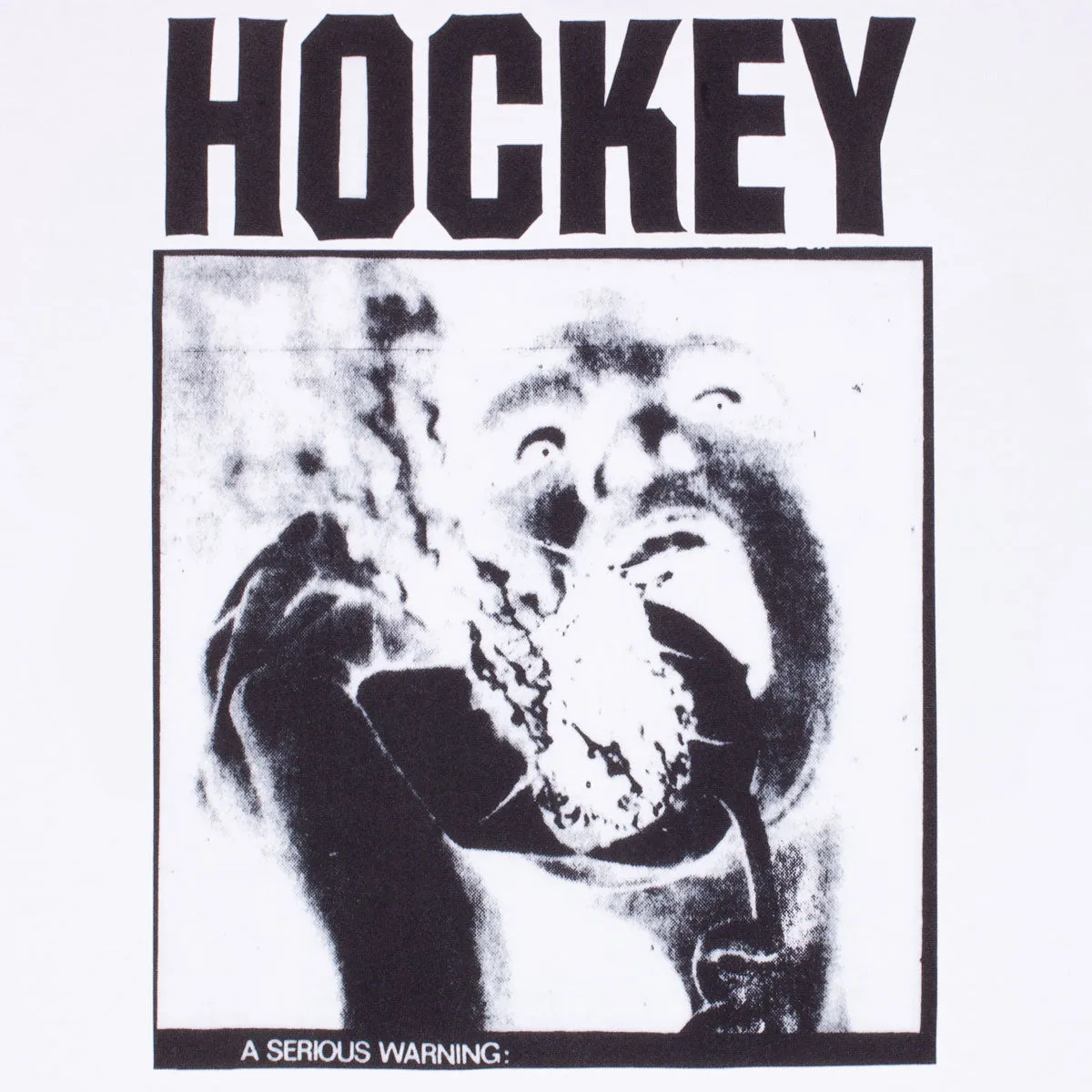 Hockey Serious Warning T-Shirt - White sold by CCS product image thumbnail 2
