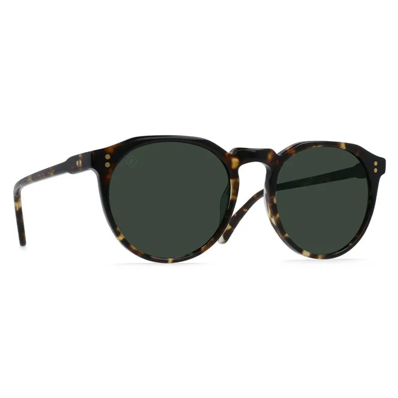 Raen Remmy 52 Sunglasses - Brindle Tortoise/Green Polarized sold by CCS