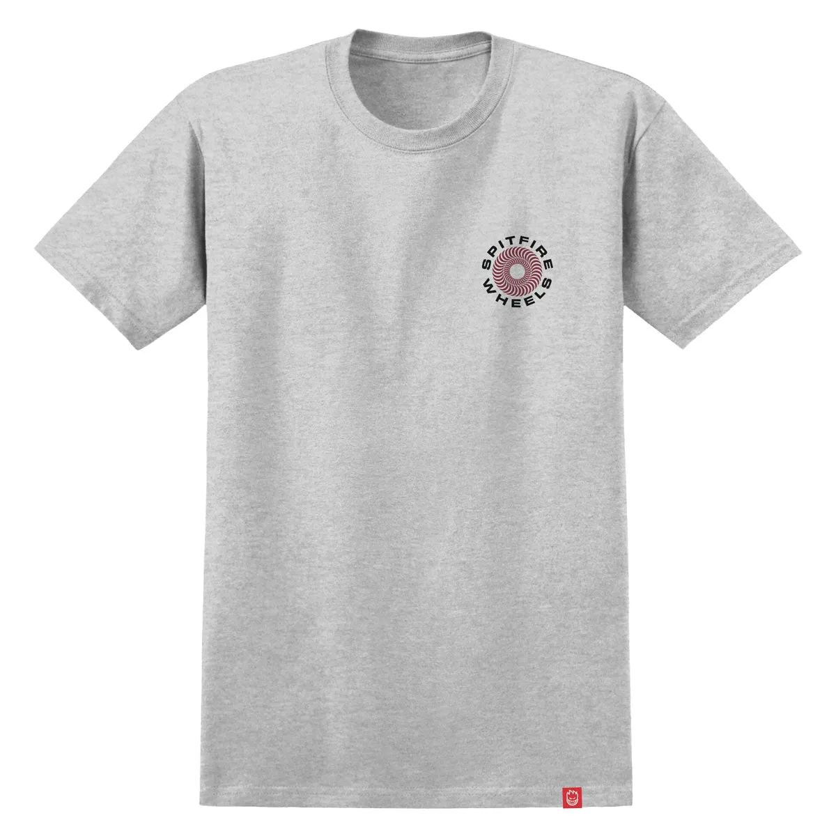 Spitfire Classic '87 Swirl Fade Fill T-Shirt - Ash Grey/Red/Black Fade sold by CCS product image thumbnail 2