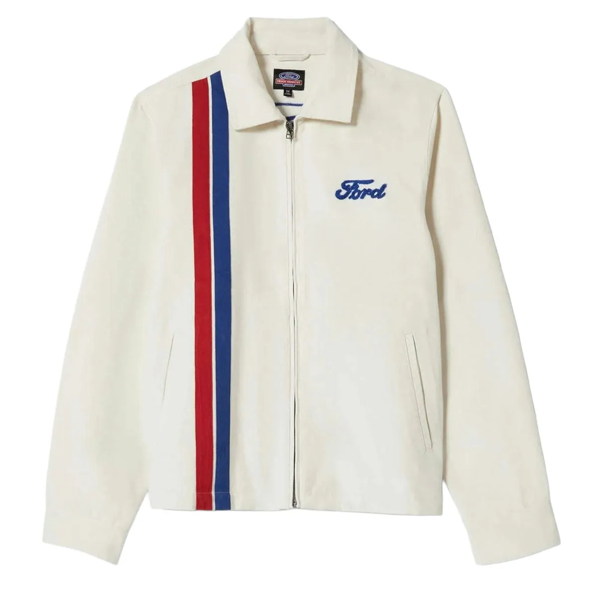 Brixton x Ford Number One Garage Jacket - Wimbleton White sold by CCS product image thumbnail 4