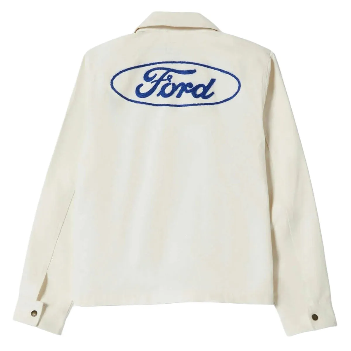 Brixton x Ford Number One Garage Jacket - Wimbleton White sold by CCS product image thumbnail 5