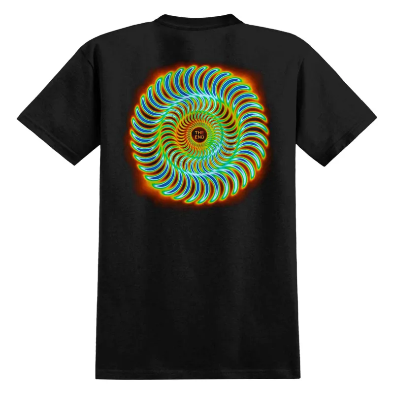 Spitfire Radioactive Classic Swirl T-Shirt - Black made by CCS