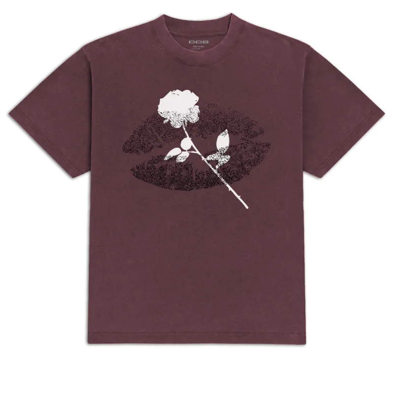 CCS Kiss From A Rose T-Shirt - Maroon sold by CCS