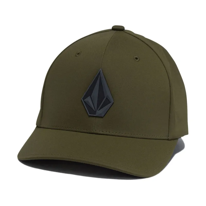 Volcom Stone Tech Flexfit Delta Hat - Squadron Green sold by CCS
