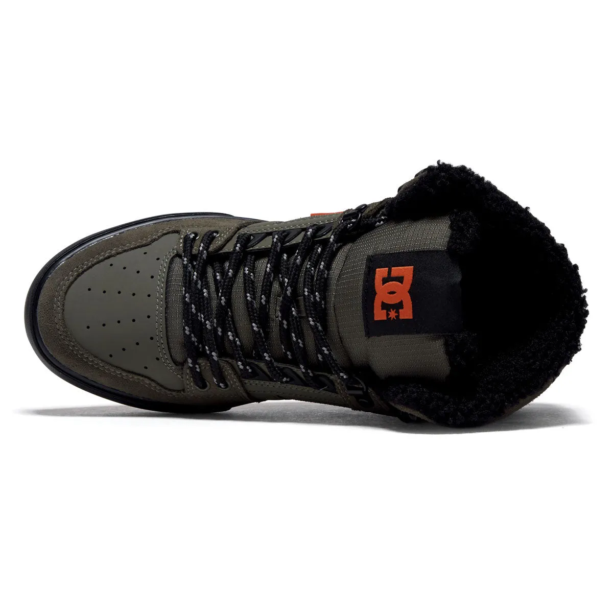DC Pure High-Top Wc Winter Shoes - Dusty Olive/Orange sold by CCS product image thumbnail 3