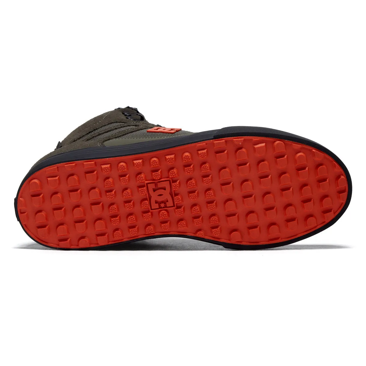 DC Pure High-Top Wc Winter Shoes - Dusty Olive/Orange sold by CCS product image thumbnail 4