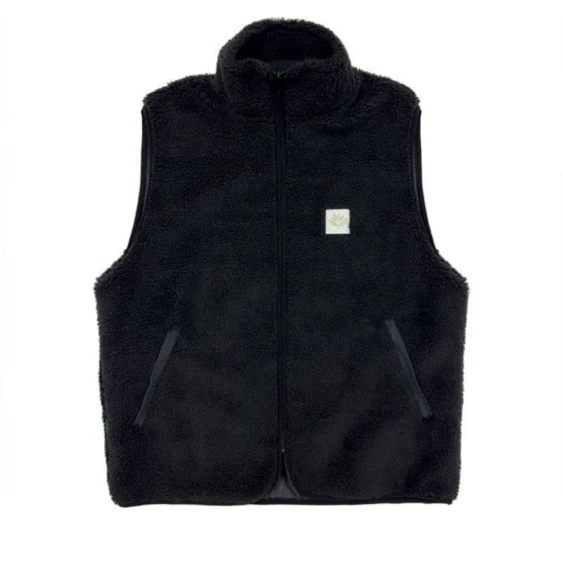 Magenta Norte Sherpa Vest - Black sold by CCS
