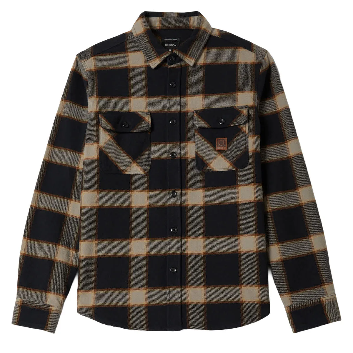 Brixton Bowery Heavyweight Flannel Shirt - Black/Cream sold by CCS product image thumbnail 4