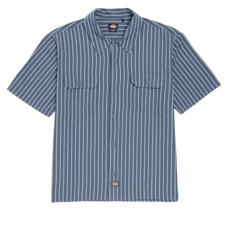 Dickies Worn In Lightweight Work Shirt - Retro Indigo made by Dickies