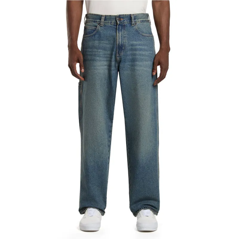 Dickies Baggy Tapered Work Jeans - Khaki Tinited Blue made by Dickies