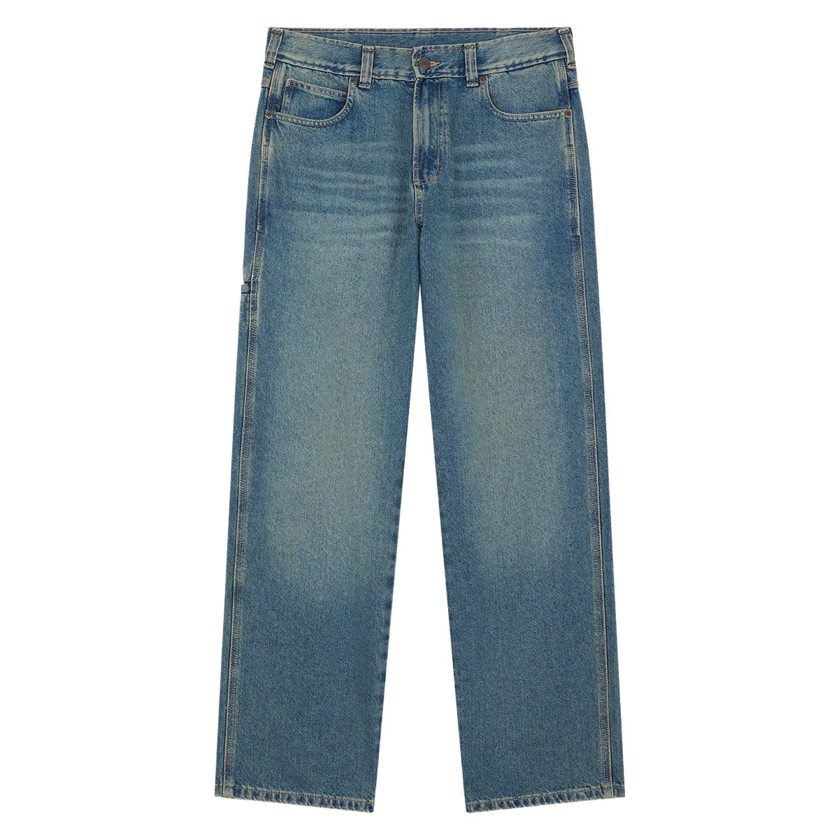 Dickies Baggy Tapered Work Jeans - Khaki Tinited Blue sold by CCS product image thumbnail 5