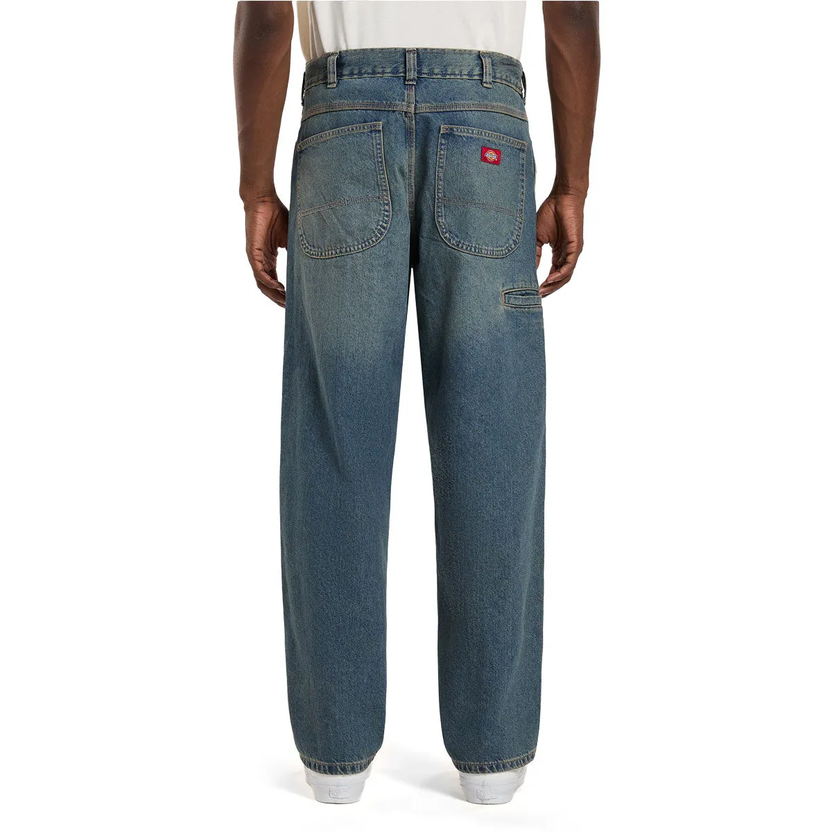 Dickies Baggy Tapered Work Jeans - Khaki Tinited Blue sold by CCS product image thumbnail 2