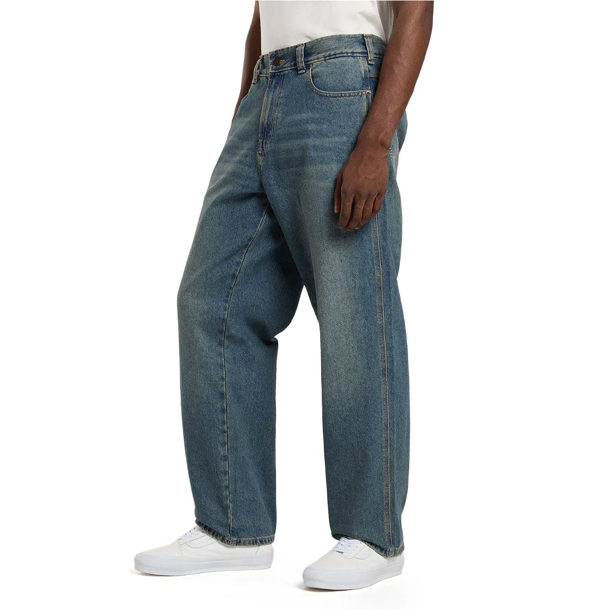 Dickies Baggy Tapered Work Jeans - Khaki Tinited Blue sold by CCS product image thumbnail 3