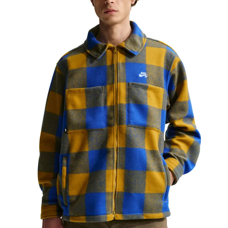 Nike SB Essentials Shacket Jacket - Hyper Royal/Peat Moss made by Nike