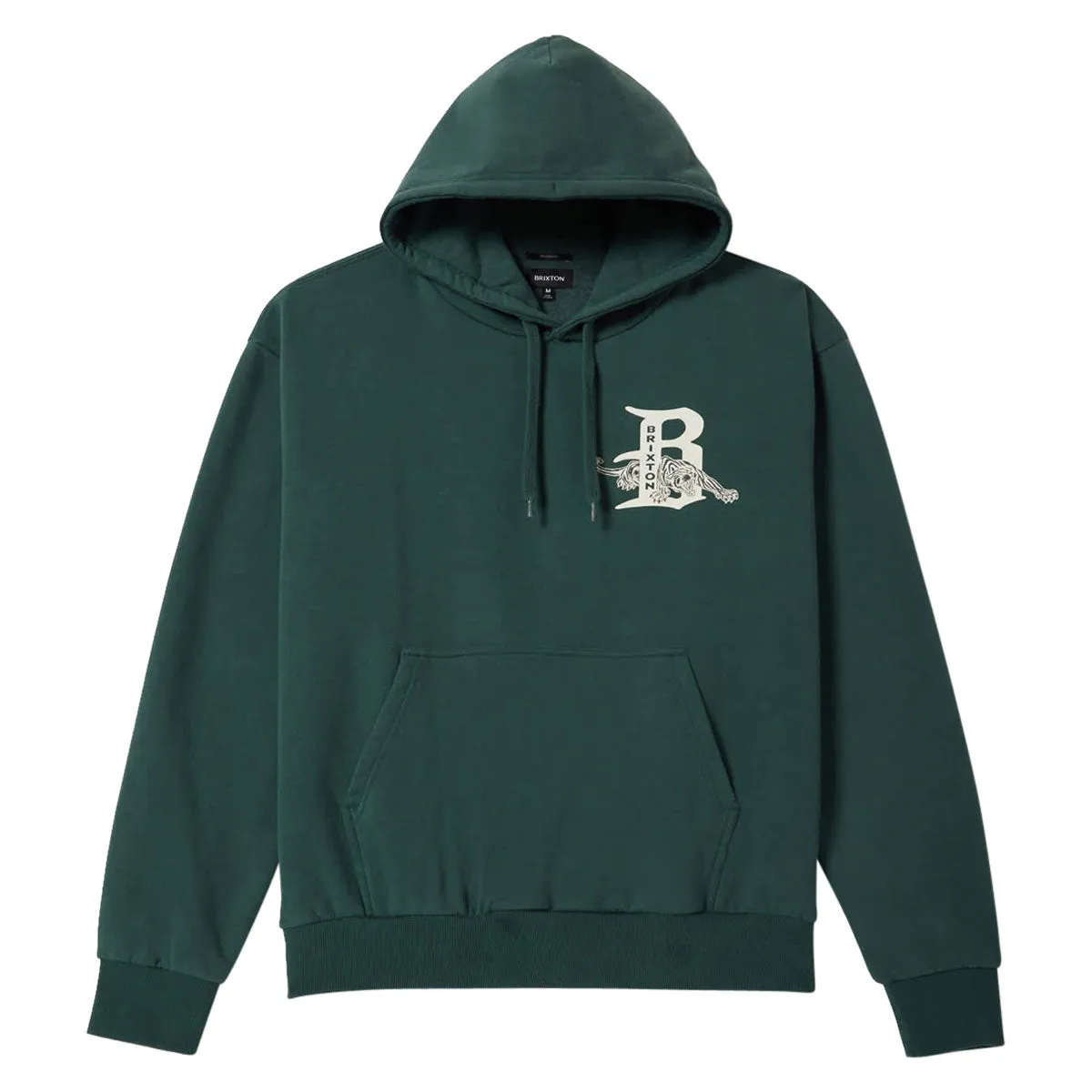 Brixton Predator Relaxed Hoodie - Primal Green Worn Wash sold by CCS