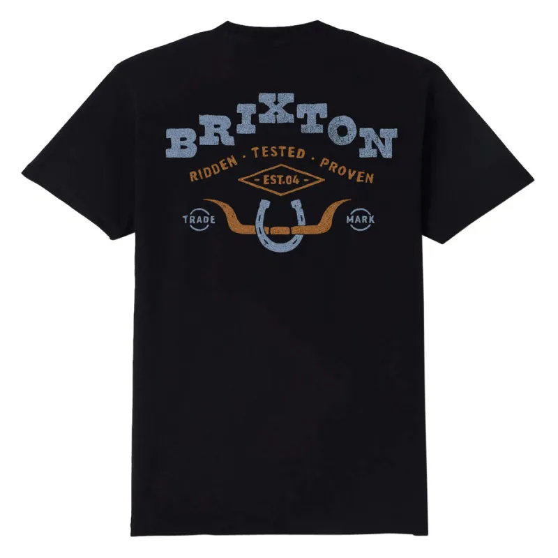 Brixton Beekman T-Shirt - Black made by Brixton