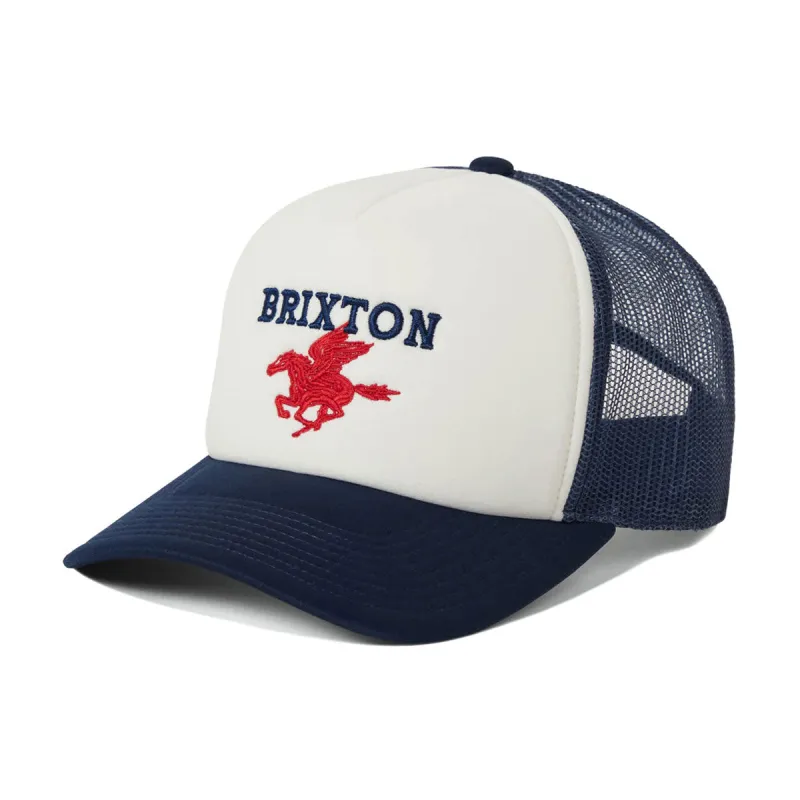 Brixton Pegasus C Netplus MP Trucker Hat - Whitecap/Navy made by Brixton