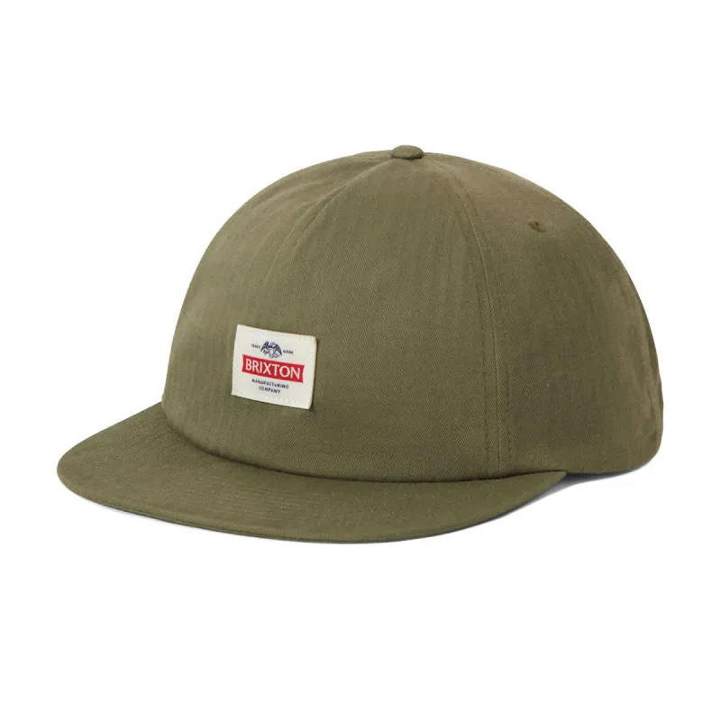 Brixton Pinnacle MP Snapback Hat - Washed Olive Green sold by CCS